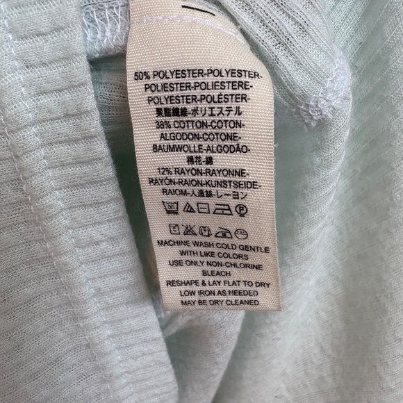 We The Free People Asymmetrical Mint Green Top - Picture 6 of 8